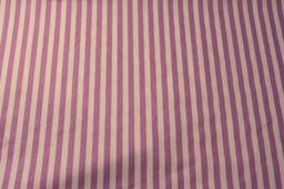 Cotton Sateen 1/4" Stripe In Lilac And White0