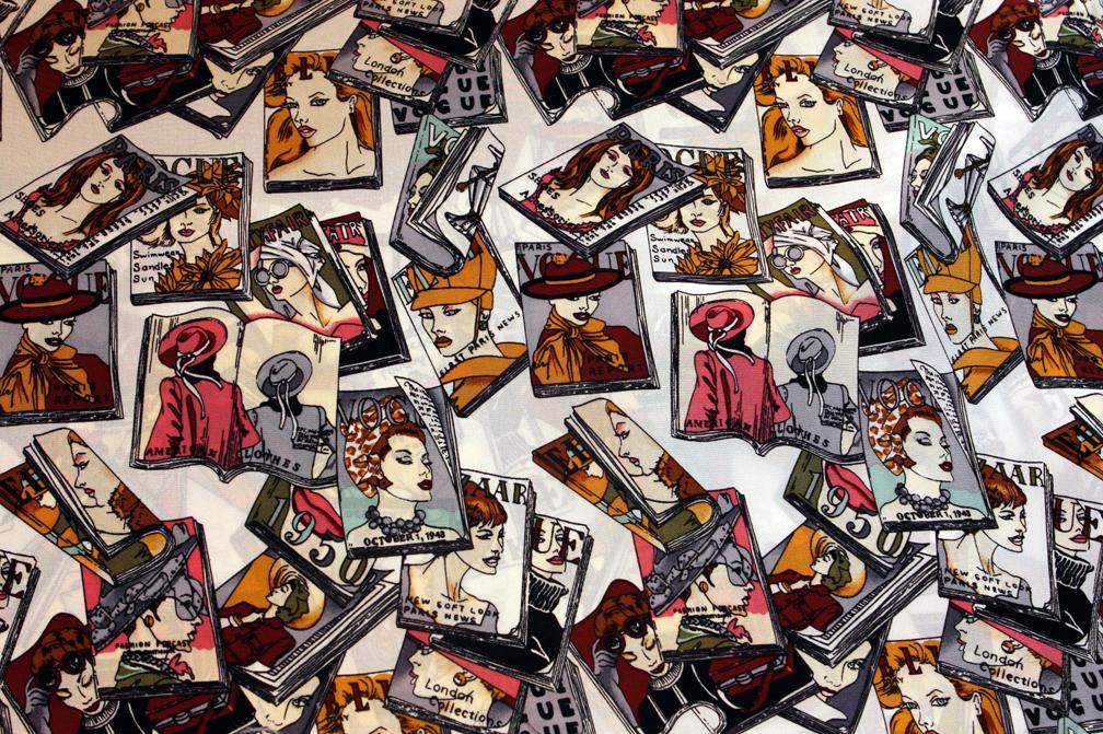 Printed Silk Crepe de Chine1