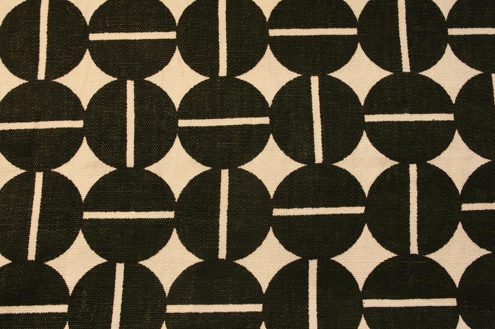 Linen Upholstery Geometric Print0