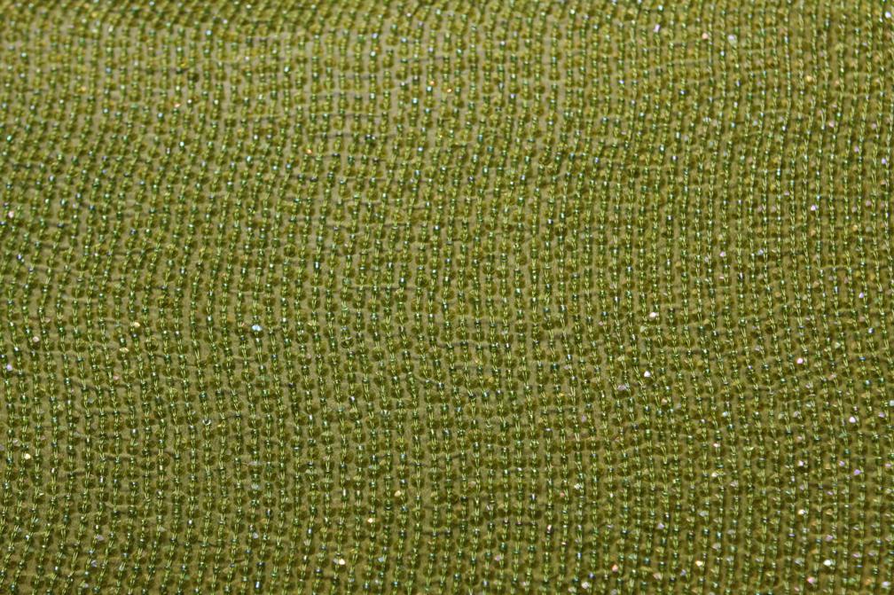 Sequins on Silk Chiffon0