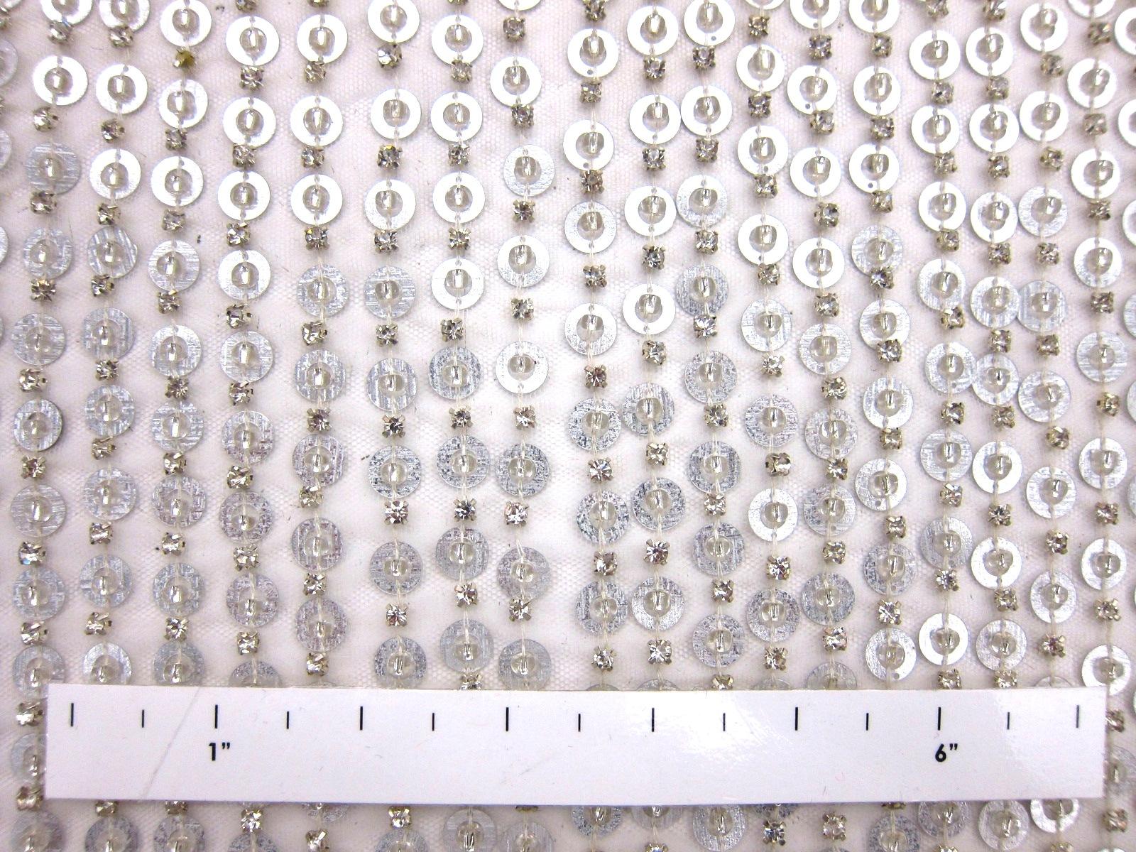 Sequins Beads Crystal on Tulle1