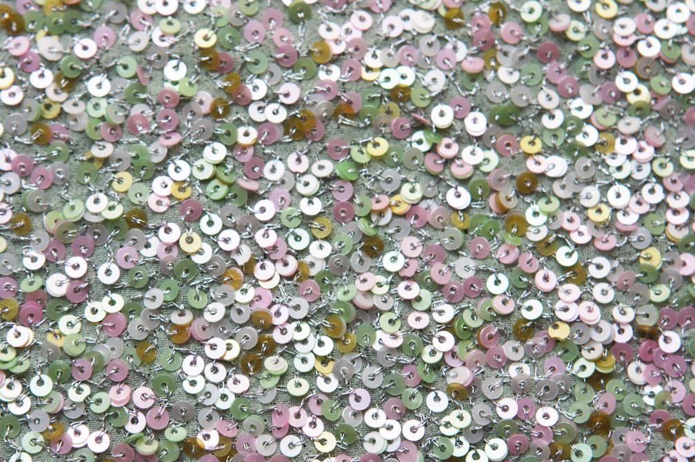 Sequins on Silk Chiffon2