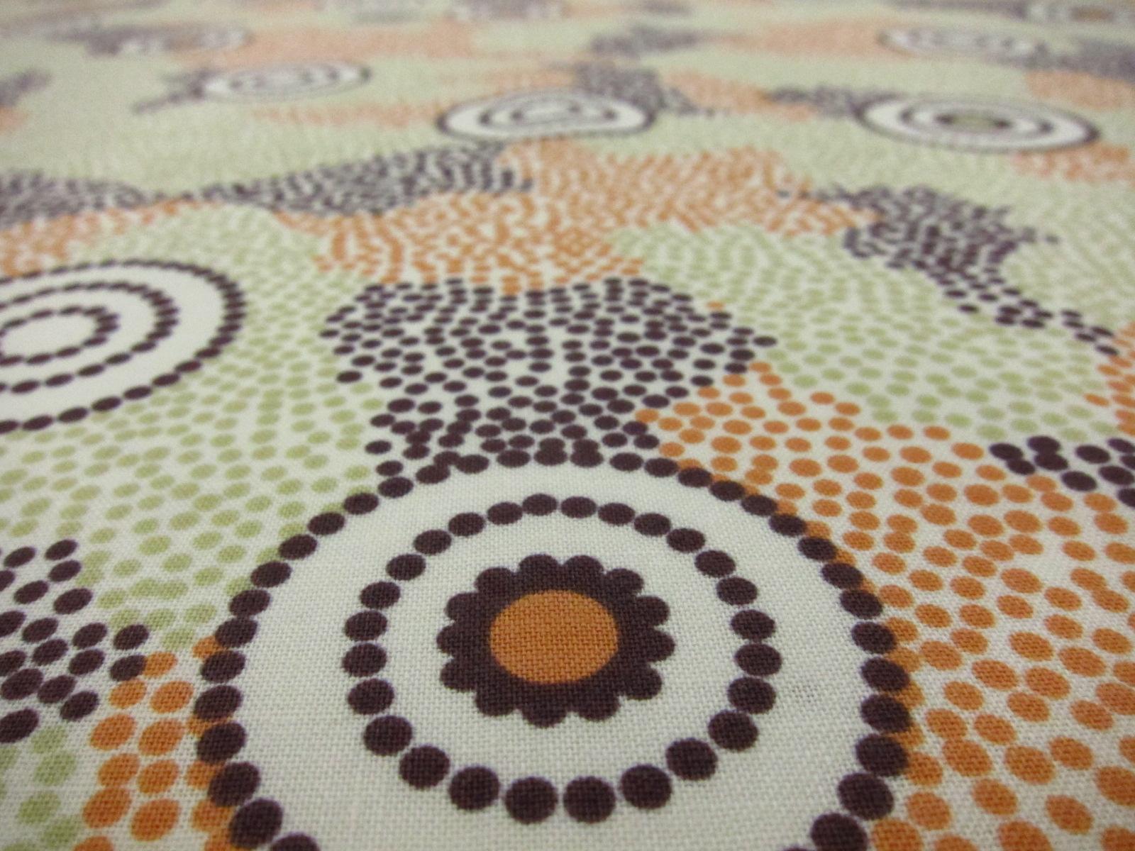 Australian Cotton Print With Aboriginal Motif2