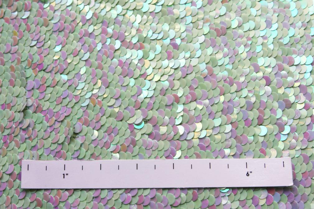 Paillettes on Silk Chiffon2