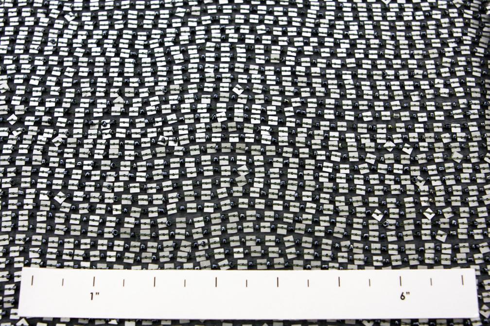 Sequins on Silk Chiffon1