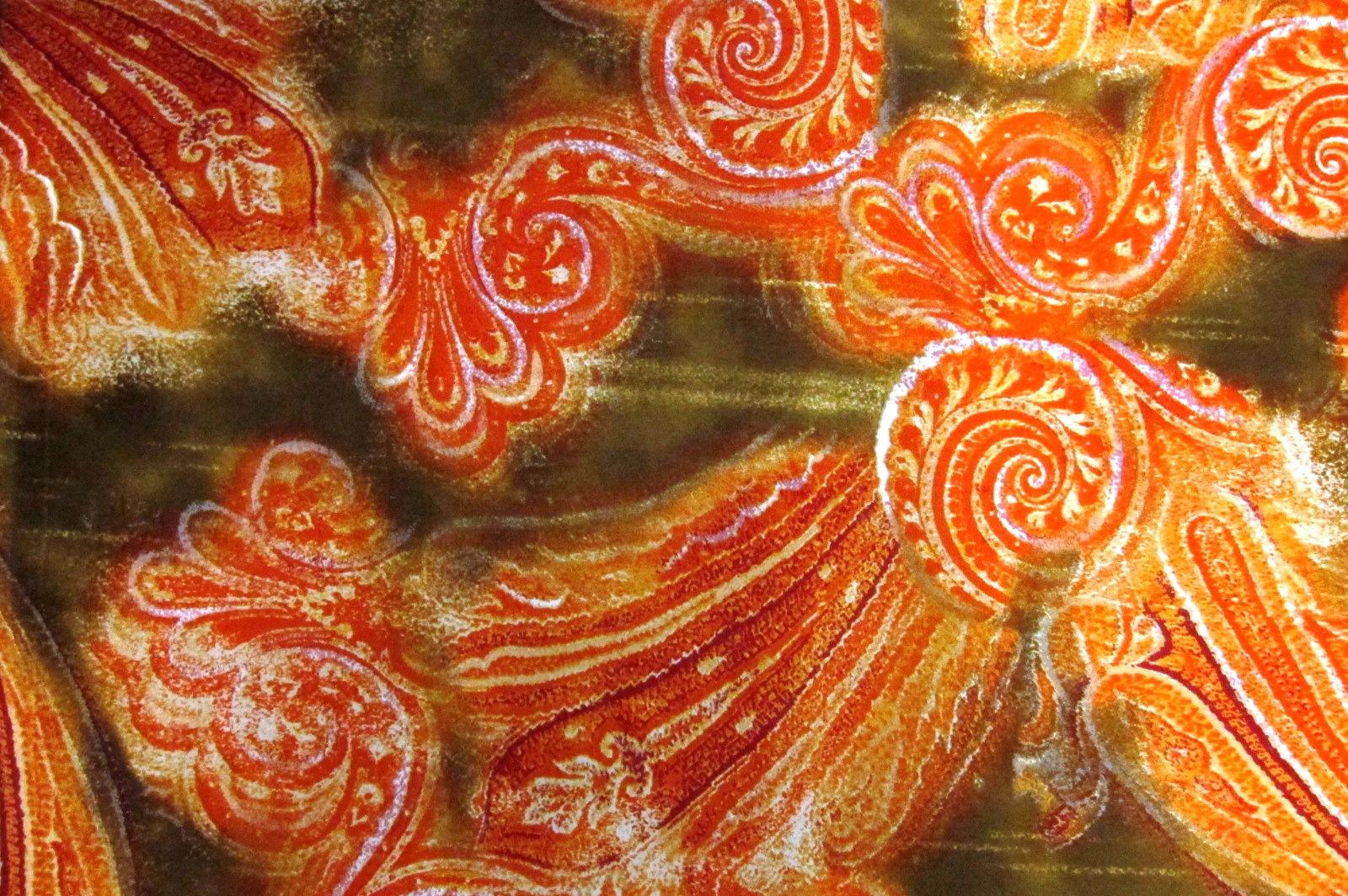 Printed Silk Charmeuse0