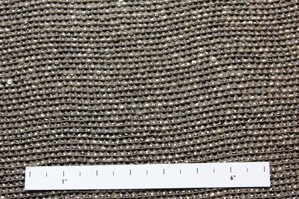 Sequins on Silk Chiffon1