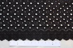 Cotton Eyelet in Black0