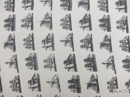 Printed Silk Chiffon (in Black)1