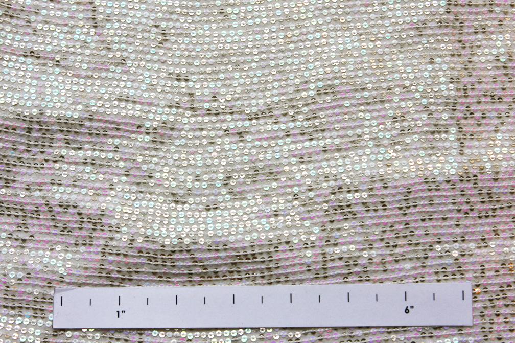 Sequins on Silk Chiffon1