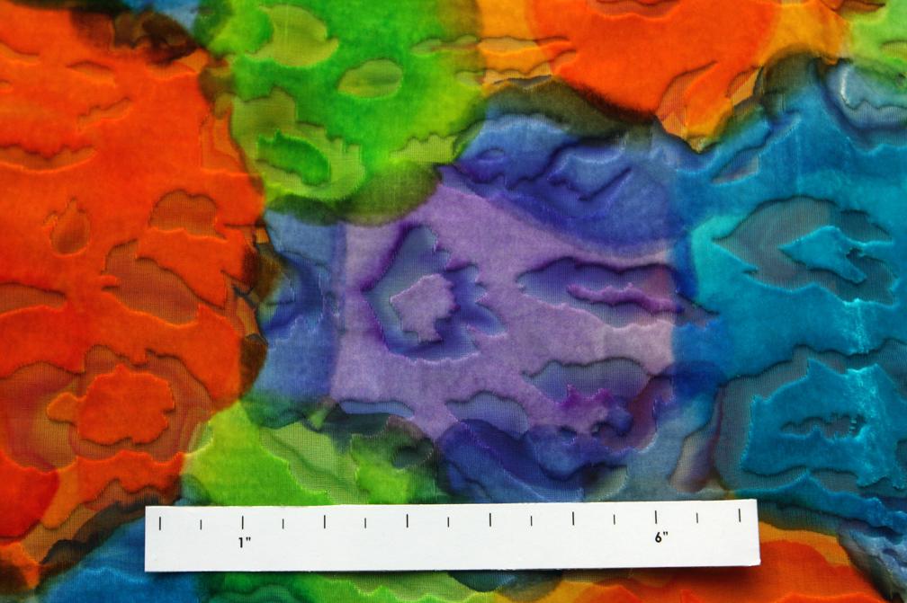 Silk Rayon Burnout Velvet1