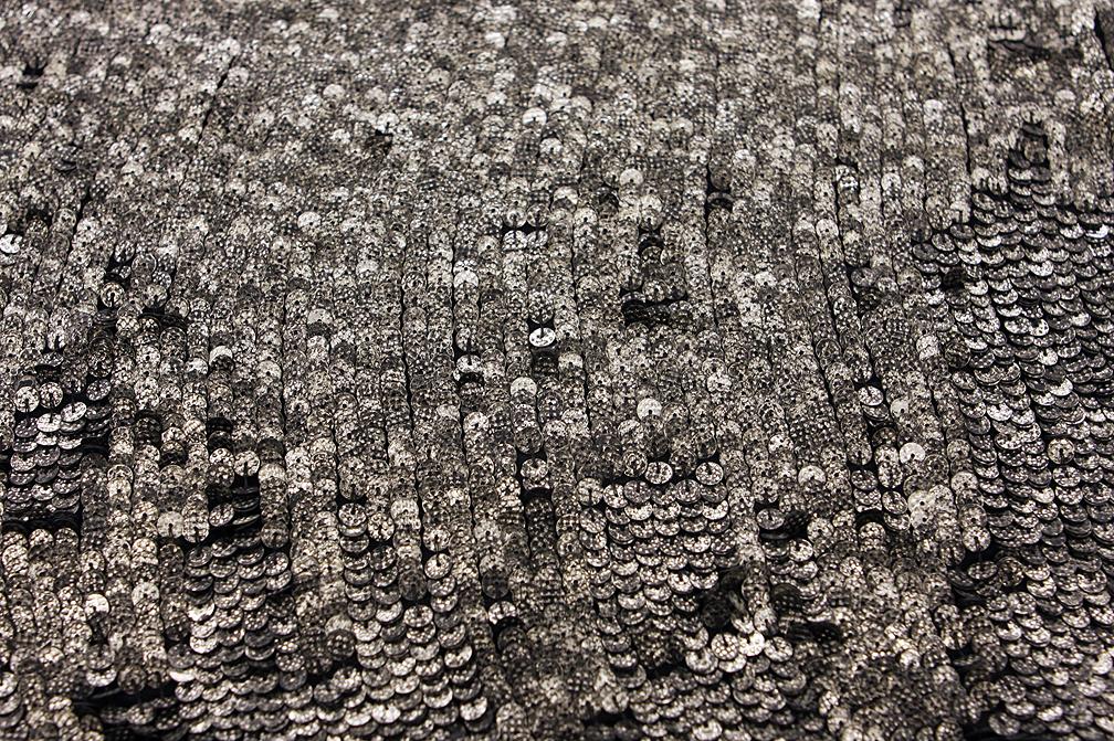 Novelty Sequins on Silk Chiffon0