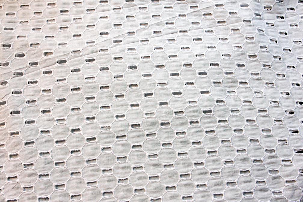 Cotton Eyelet in White1