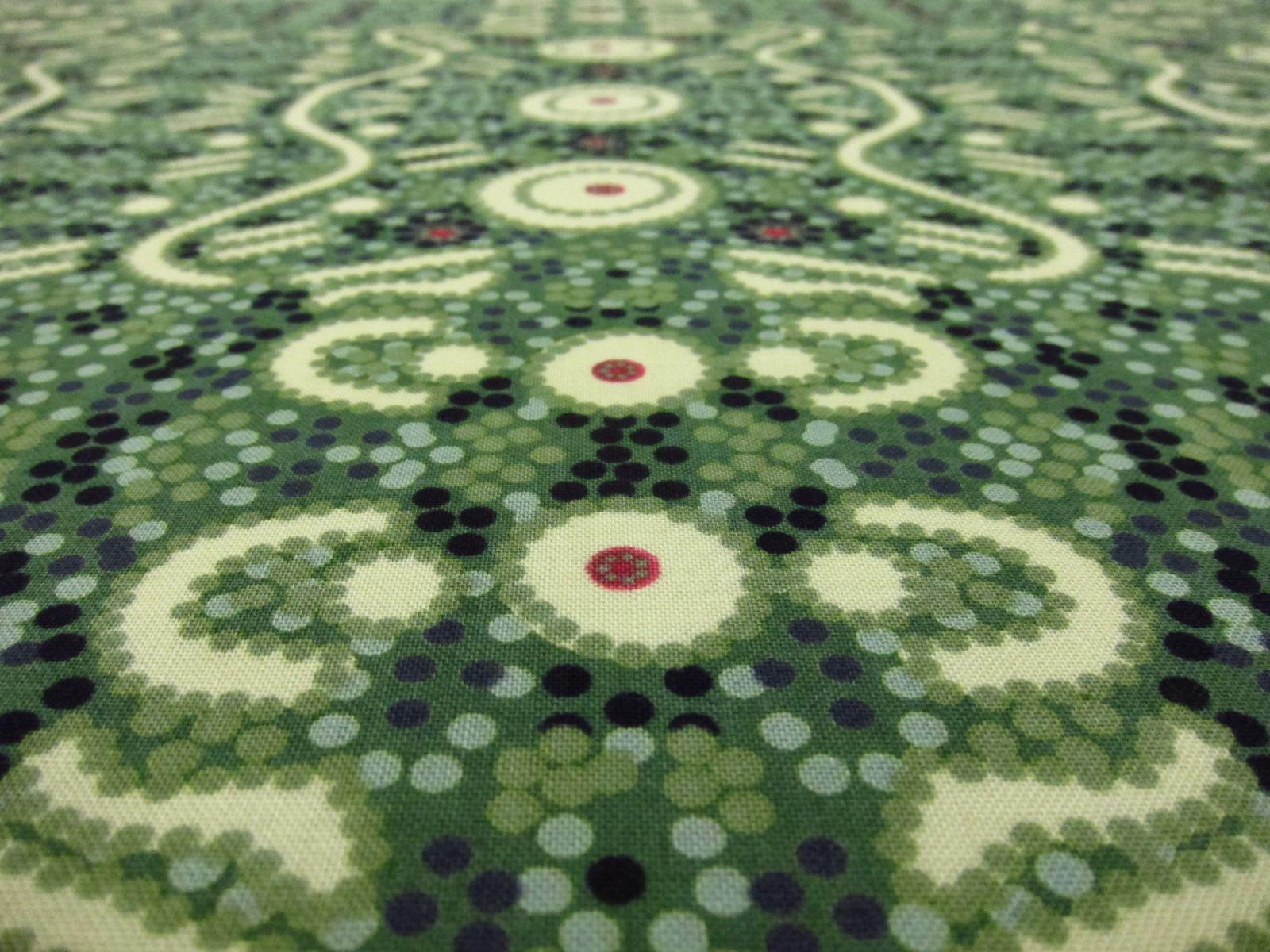 Australian Cotton Print With Aboriginal Motif2