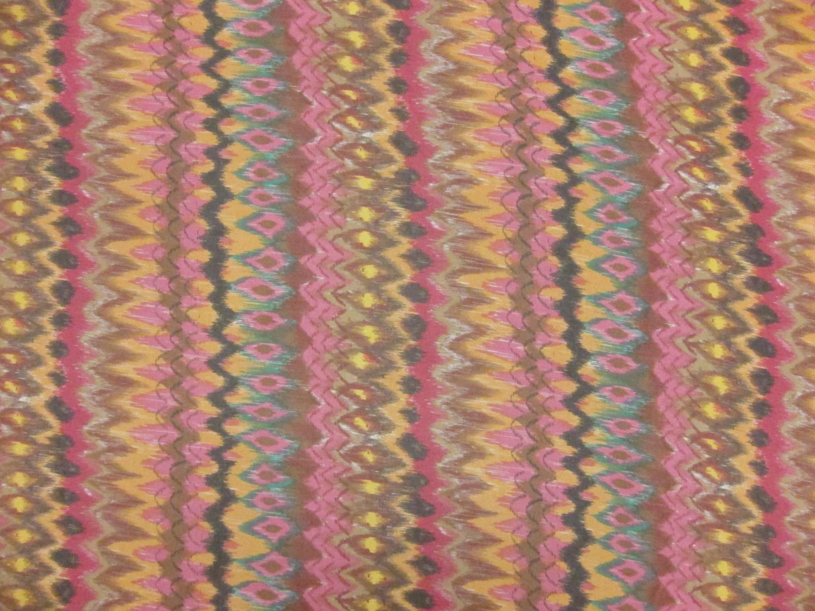 Silk Chiffon with Ikat Print