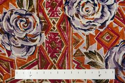 Printed Lightweight Silk Shantung0