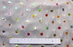 Paillettes on Silk Chiffon1