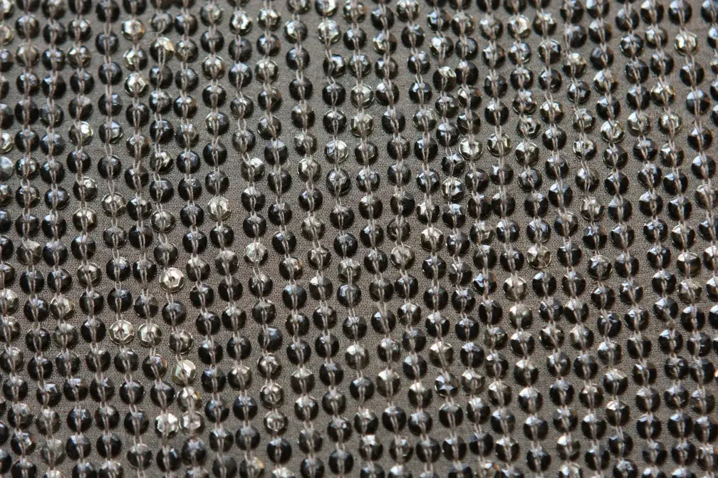 Sequins on Silk Chiffon2