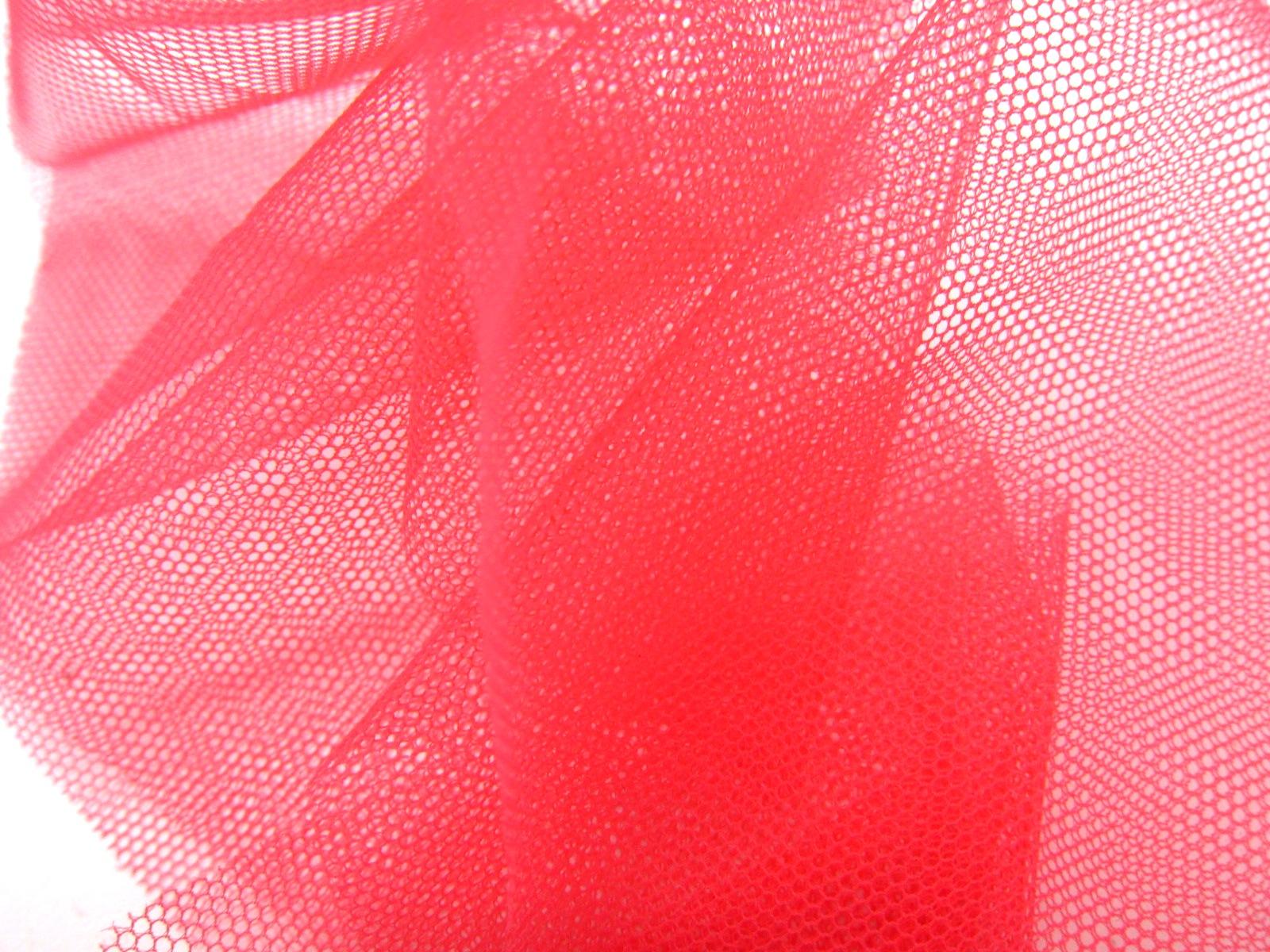 Italian Nylon Tulle in Geranio