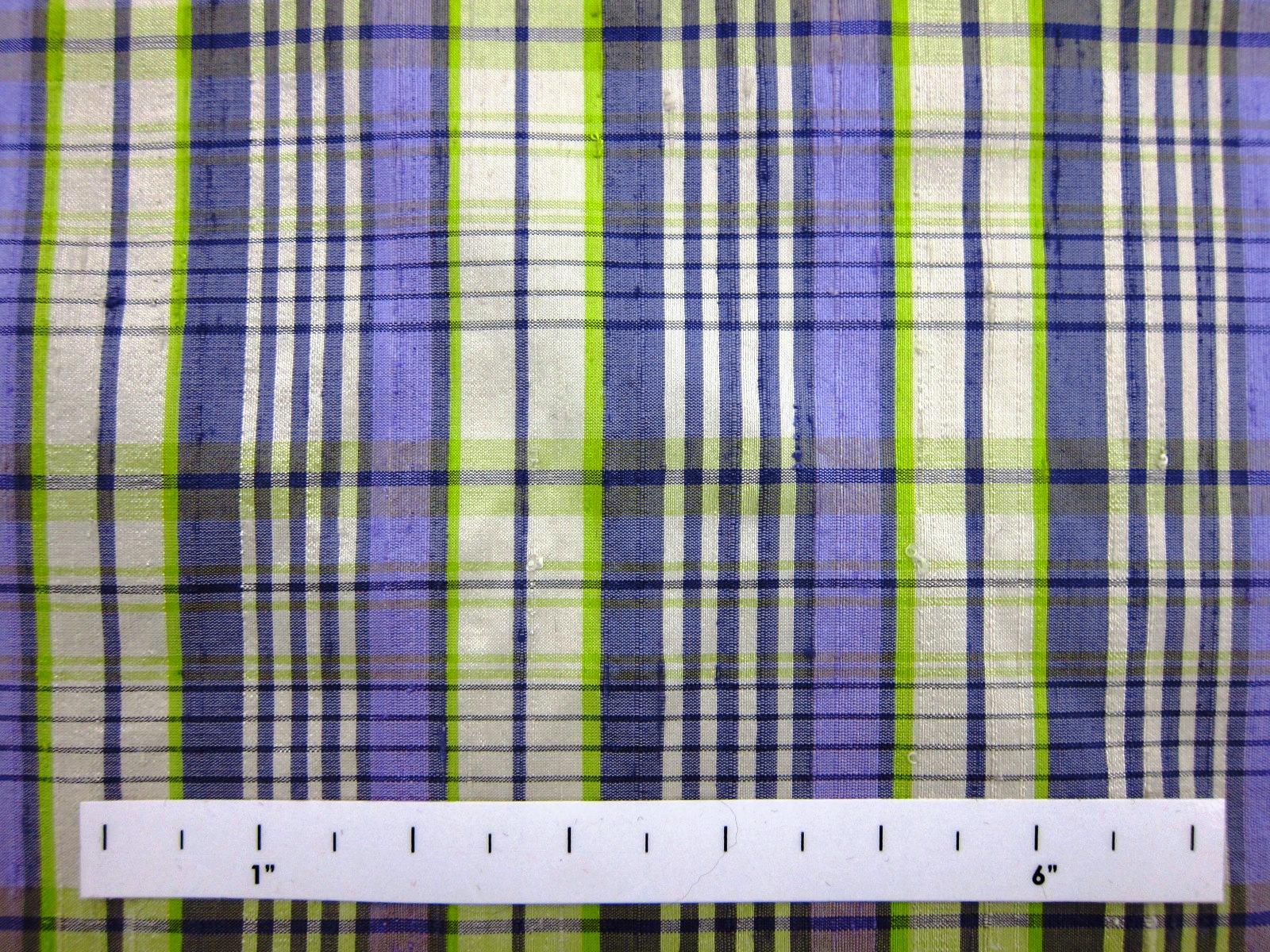 Silk Shantung Plaid0