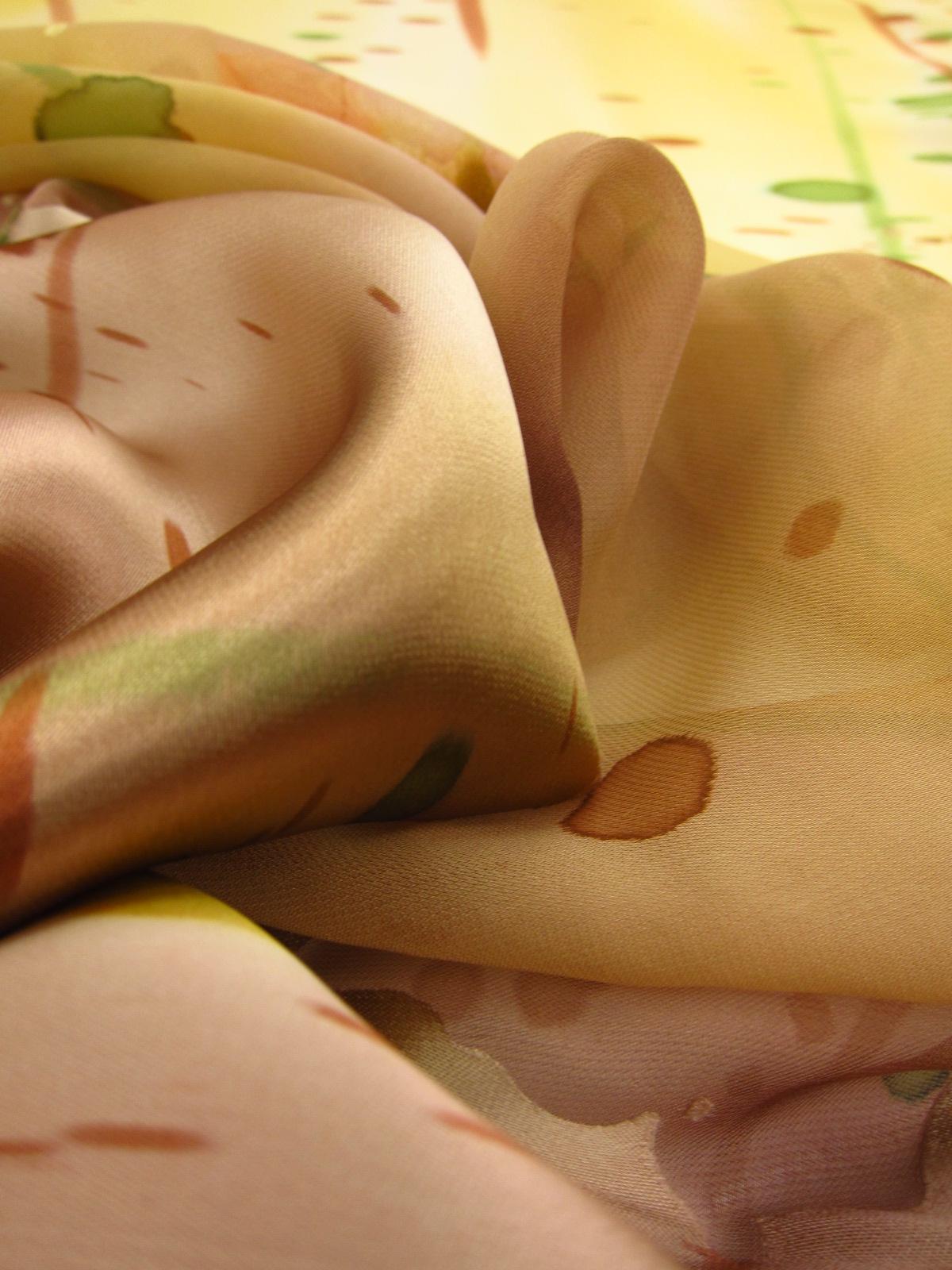 Tie Dye Burn Out Silk Chiffon2