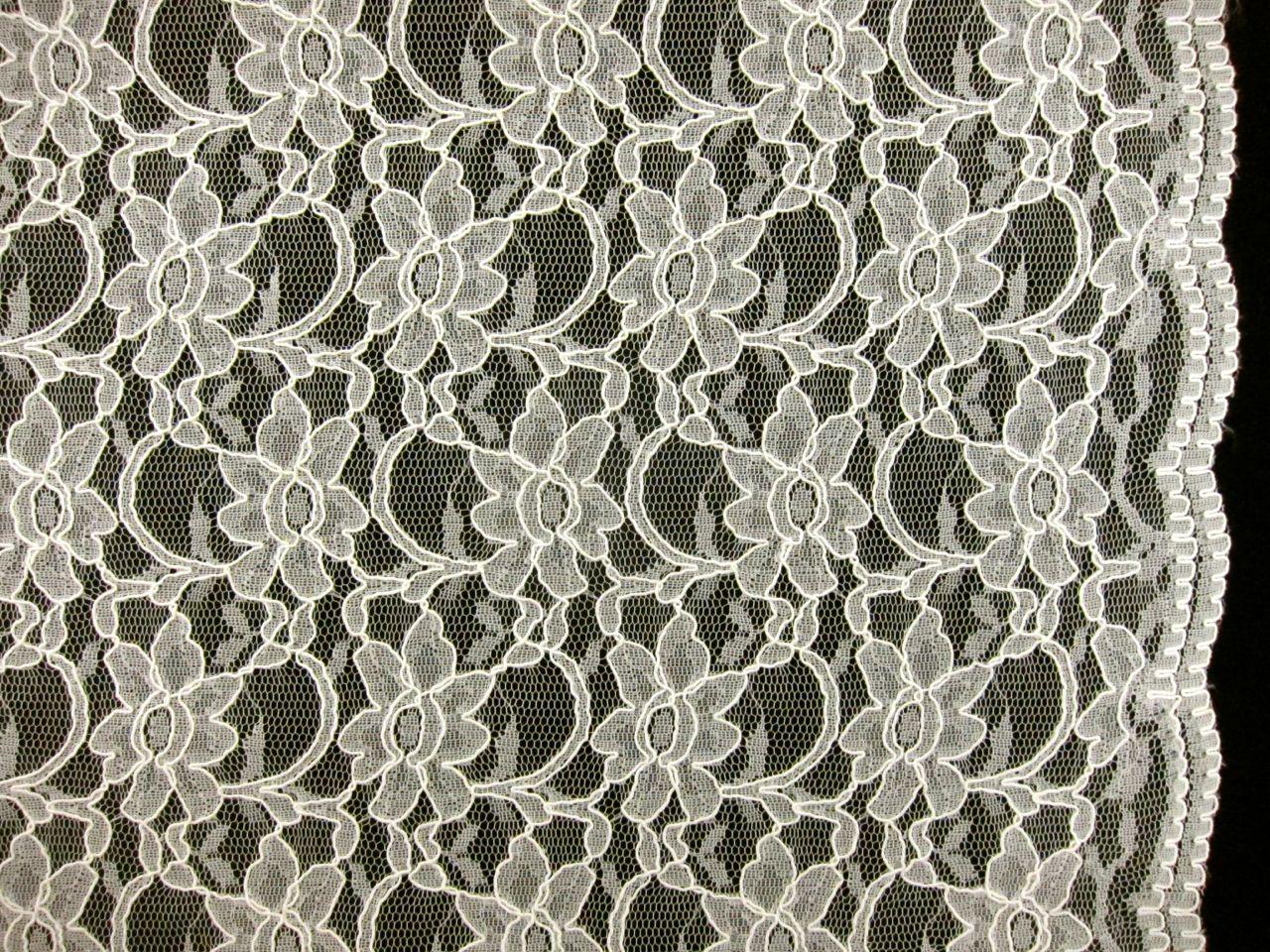 Cotton Nylon Alençon Lace0
