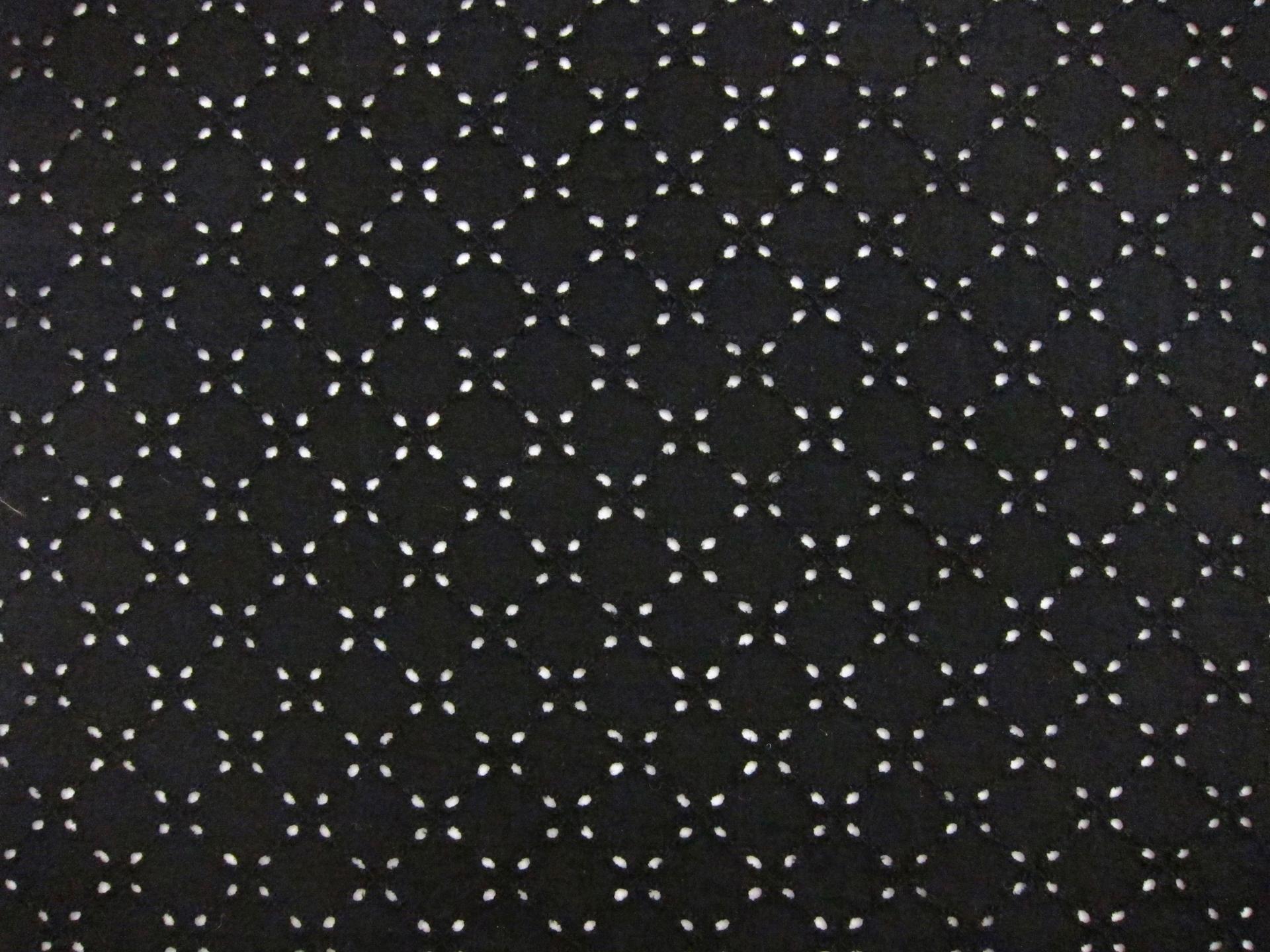 Cotton Eyelet in Black0