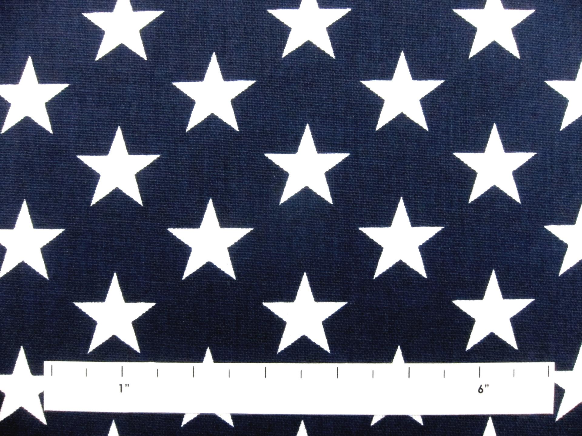 Cotton Canvas Stars Print1