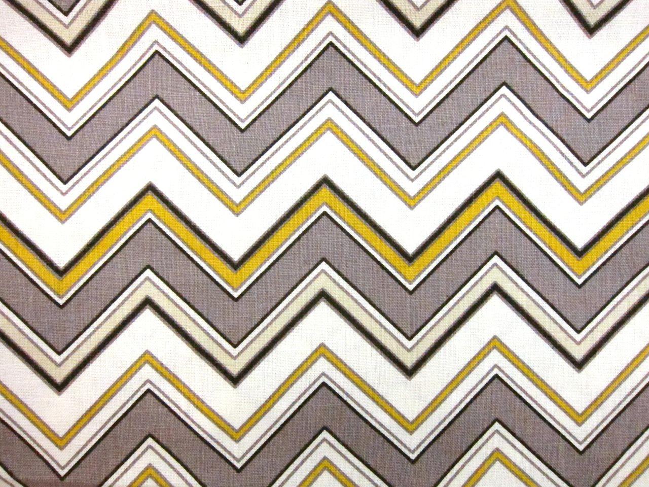 Linen Upholstery Zig Zag Print0