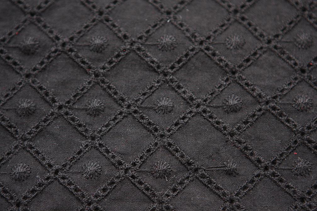 Cotton Eyelet in Black2