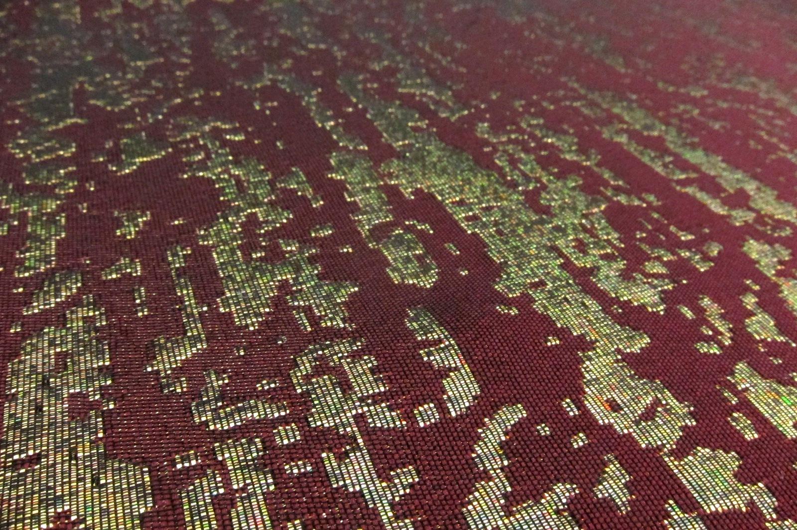 Metallic Hologram Damask2