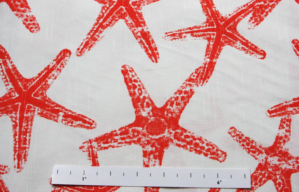 Cotton Canvas Starfish Print1