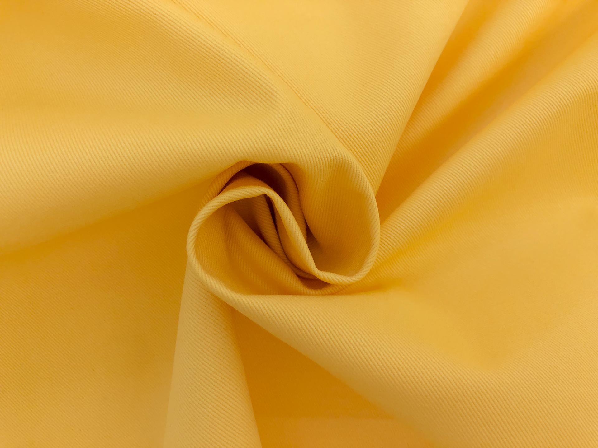 Cotton Chino Twill in Lemon 1