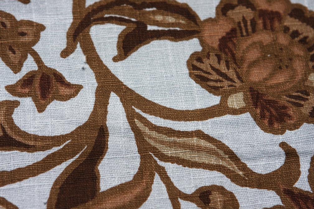 Linen Upholstery Floral Print2