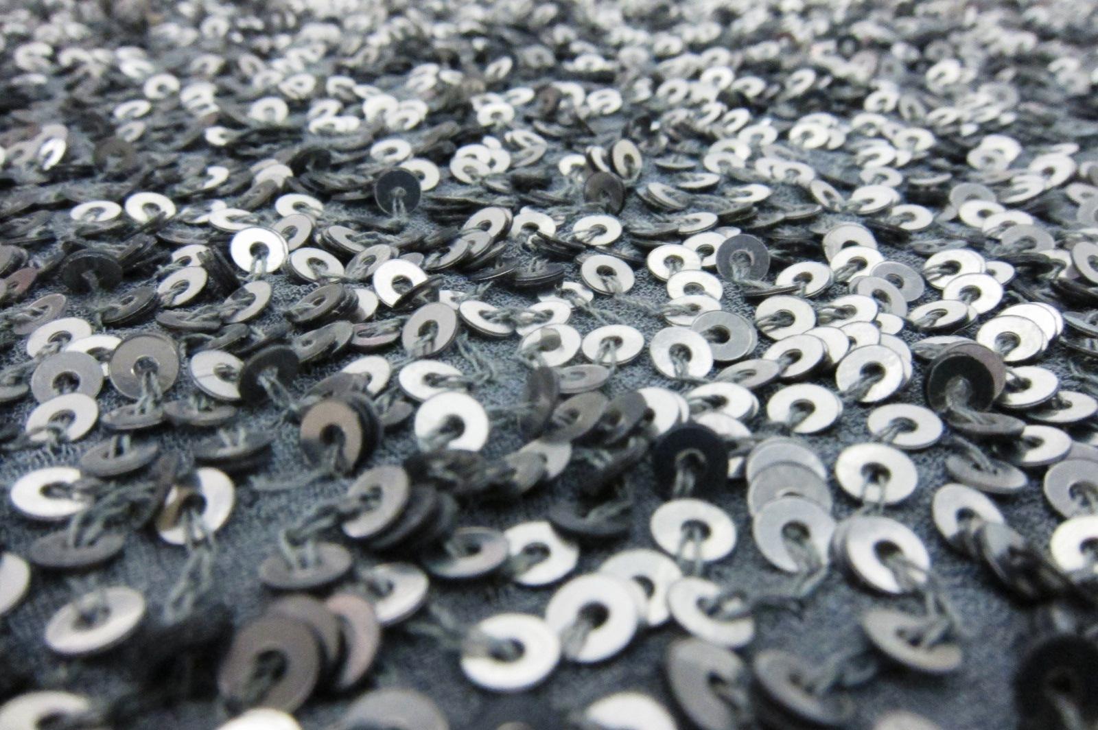 Sequins on Silk Chiffon 2