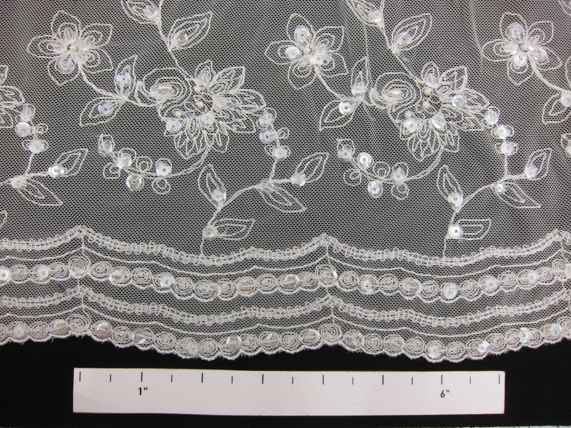   Embroidered Illusion with Hand Sewn Sequins1