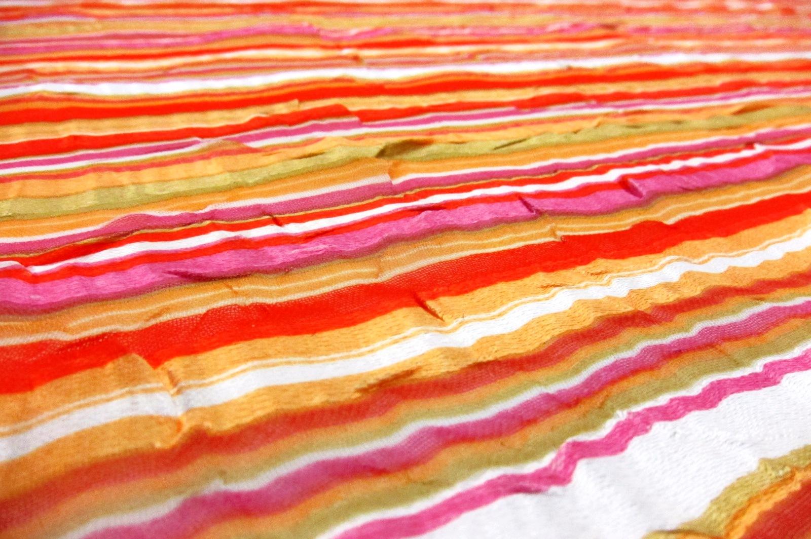 Printed Satin Stripe Chiffon2