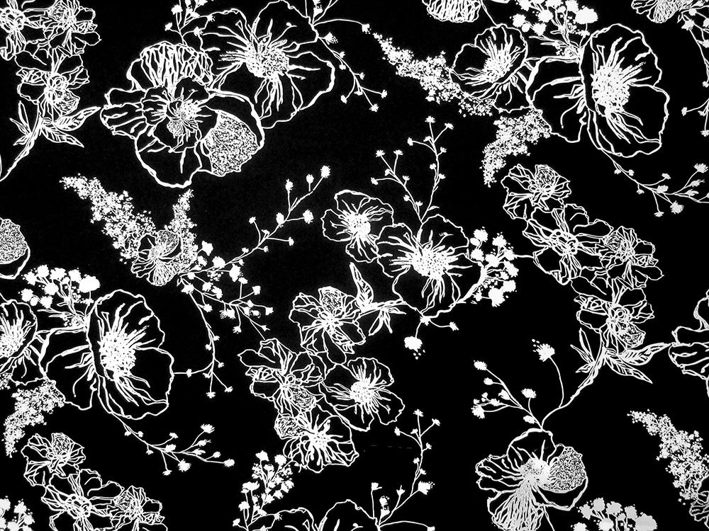 Printed Silk Chiffon0