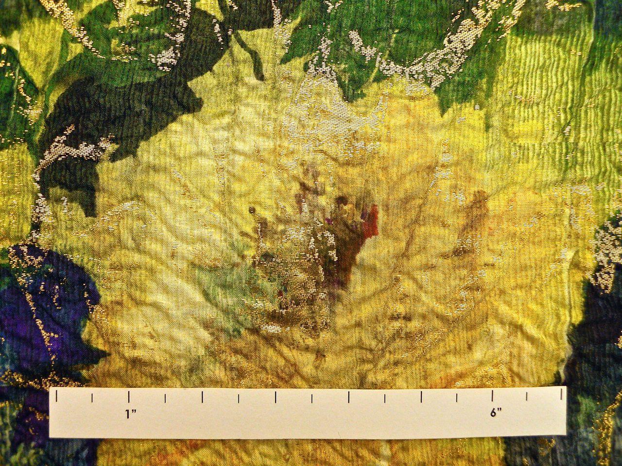 Metallic Silk Blend Cloqué1