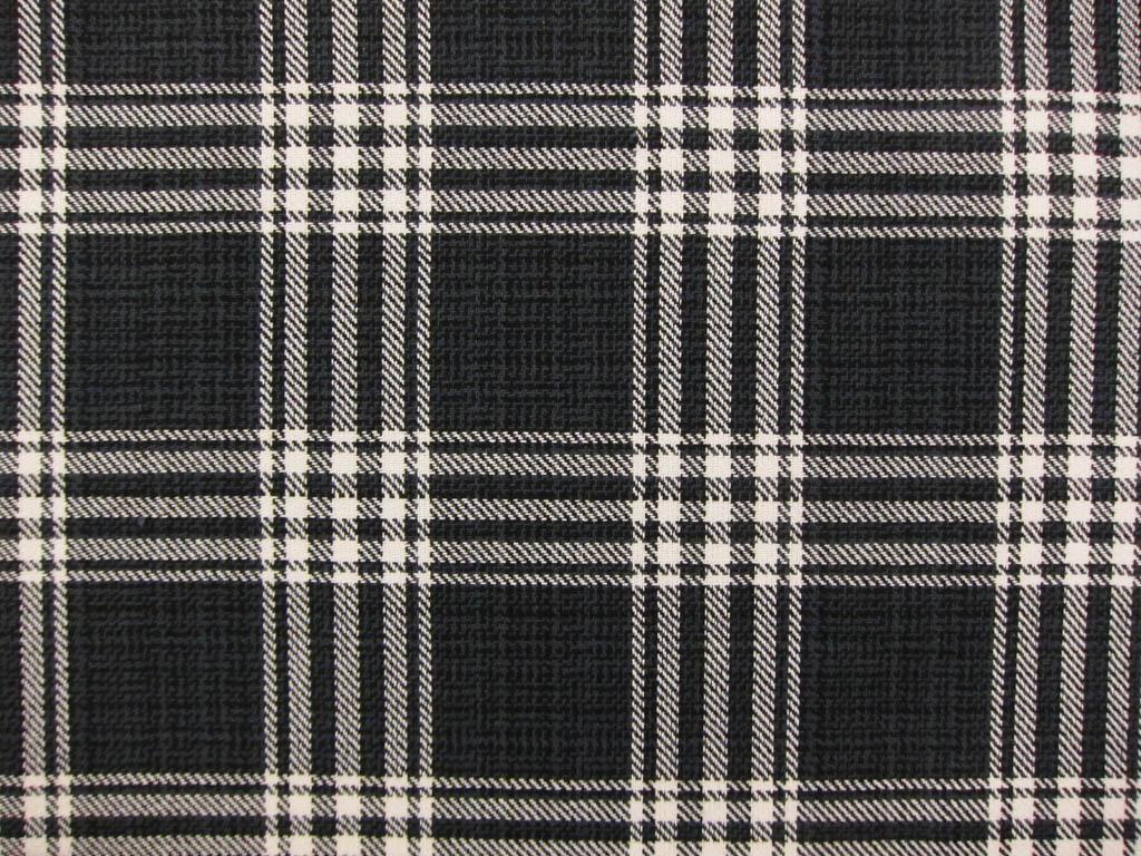 Cotton Upholstery Plaid Print 0