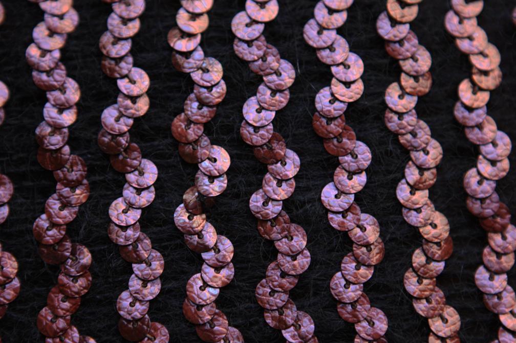 Sequins on Wool 2