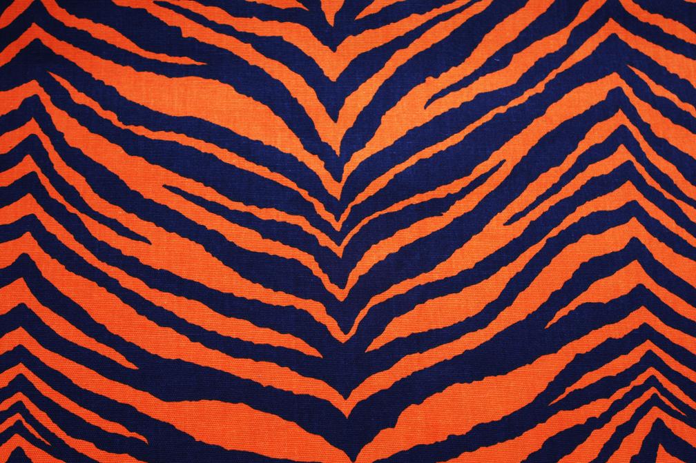 Cotton Canvas Tiger Print0