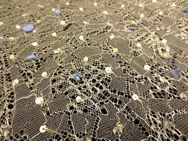 Beaded Metallic Chantilly Lace2