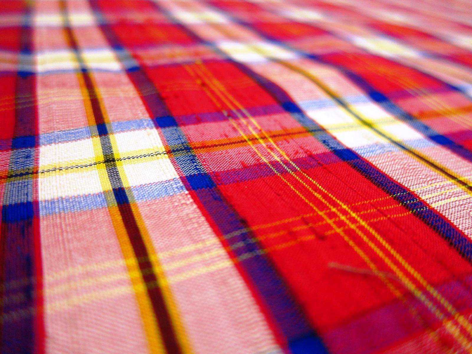 Silk Shantung Plaid2