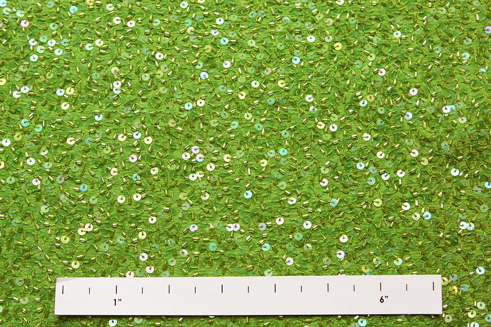 Sequins on Silk Chiffon1