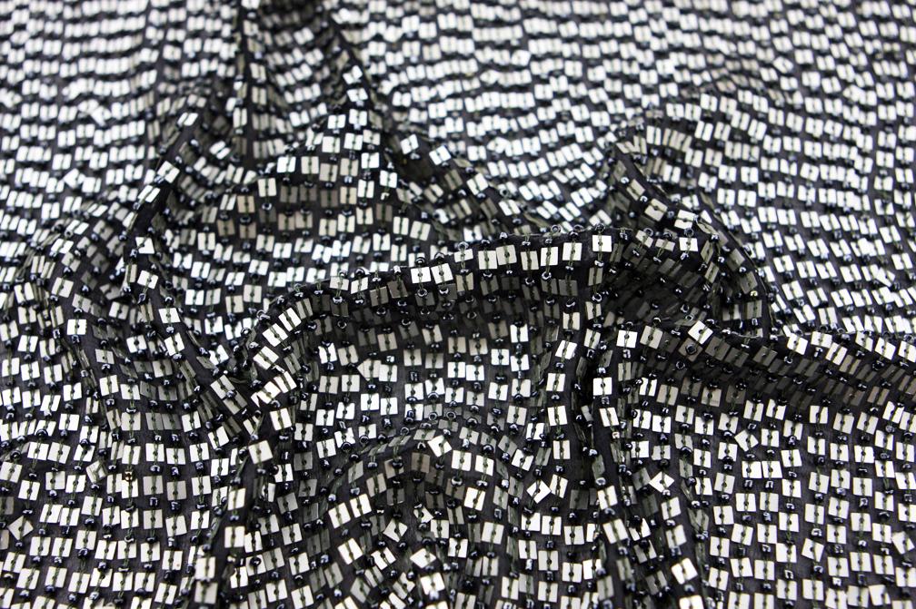 Sequins on Silk Chiffon3
