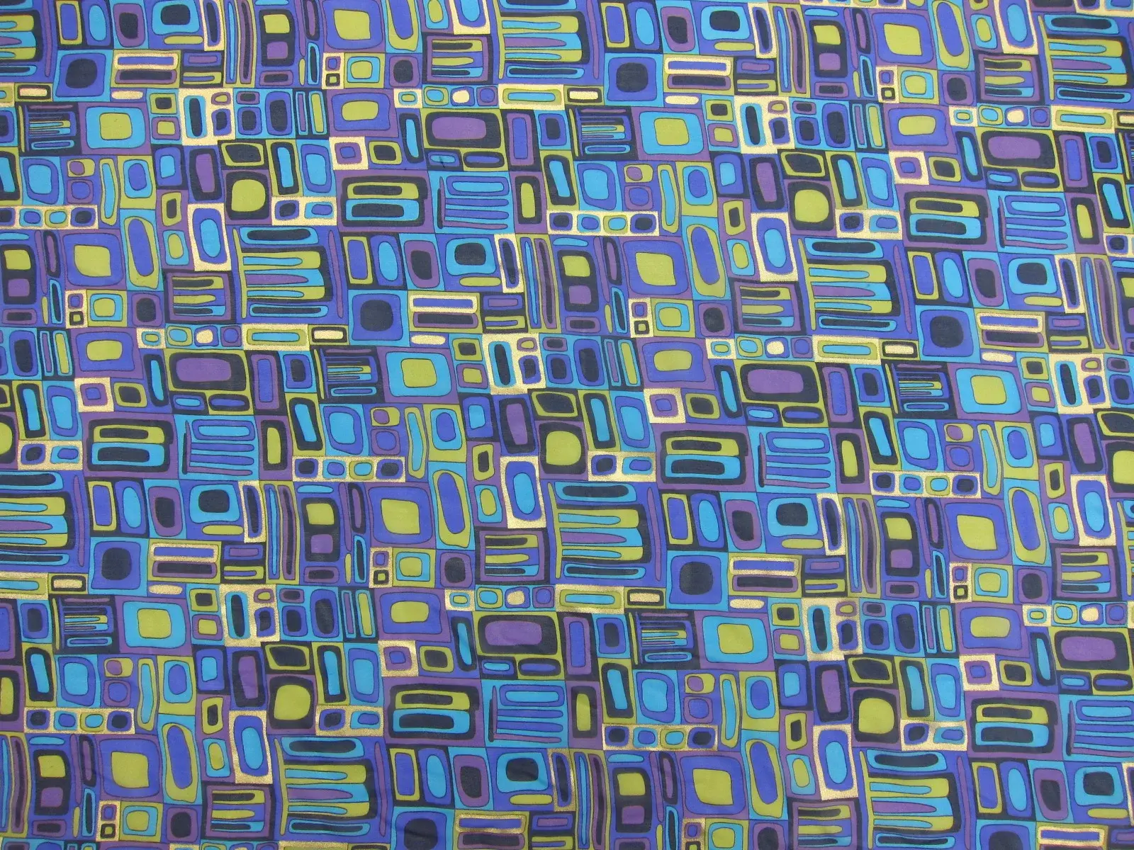 Metallic Printed Silk Chiffon0