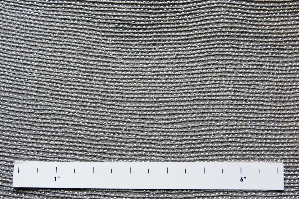 Sequins on Silk Chiffon1