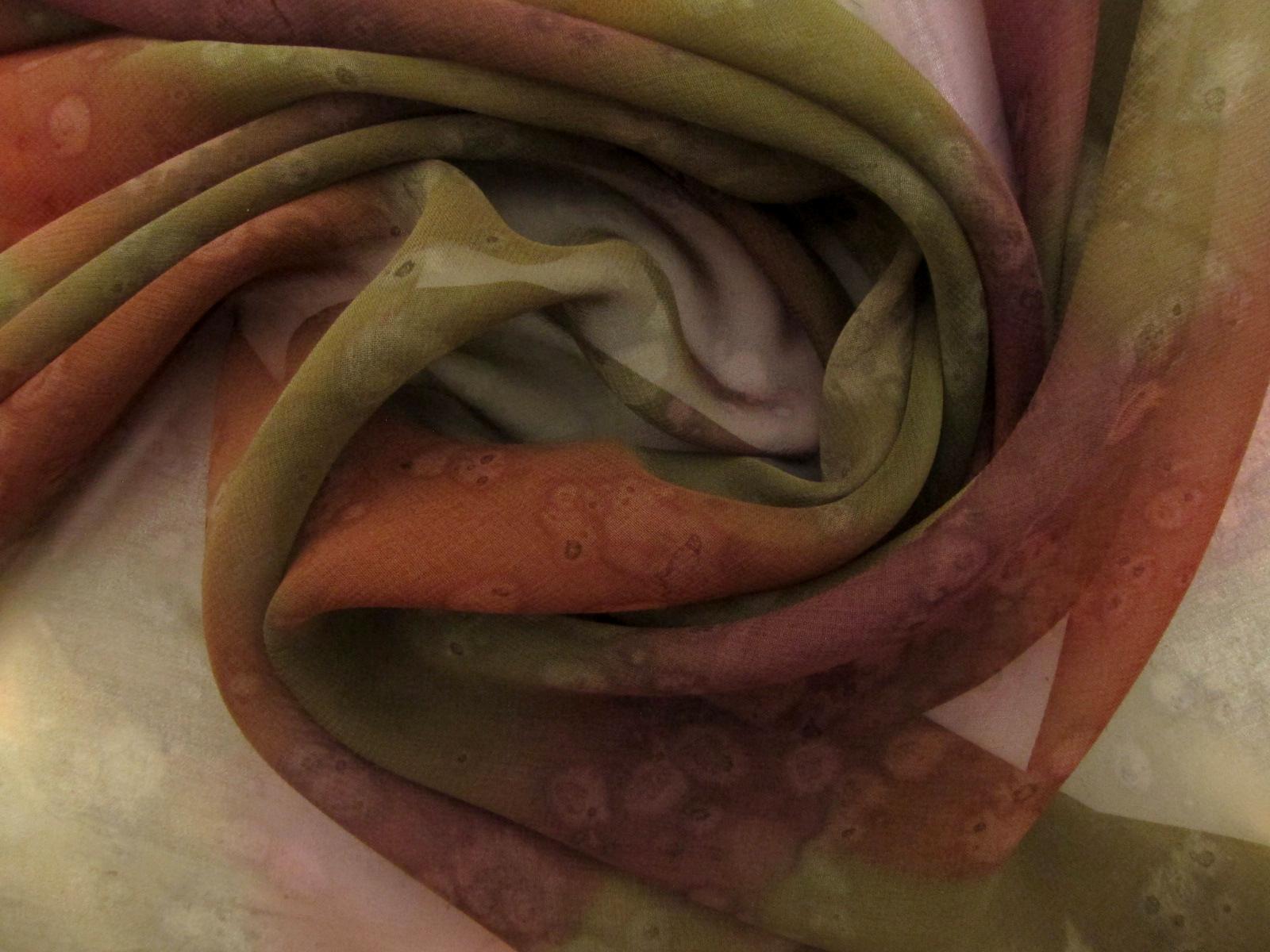 Tie Dye Silk Chiffon0