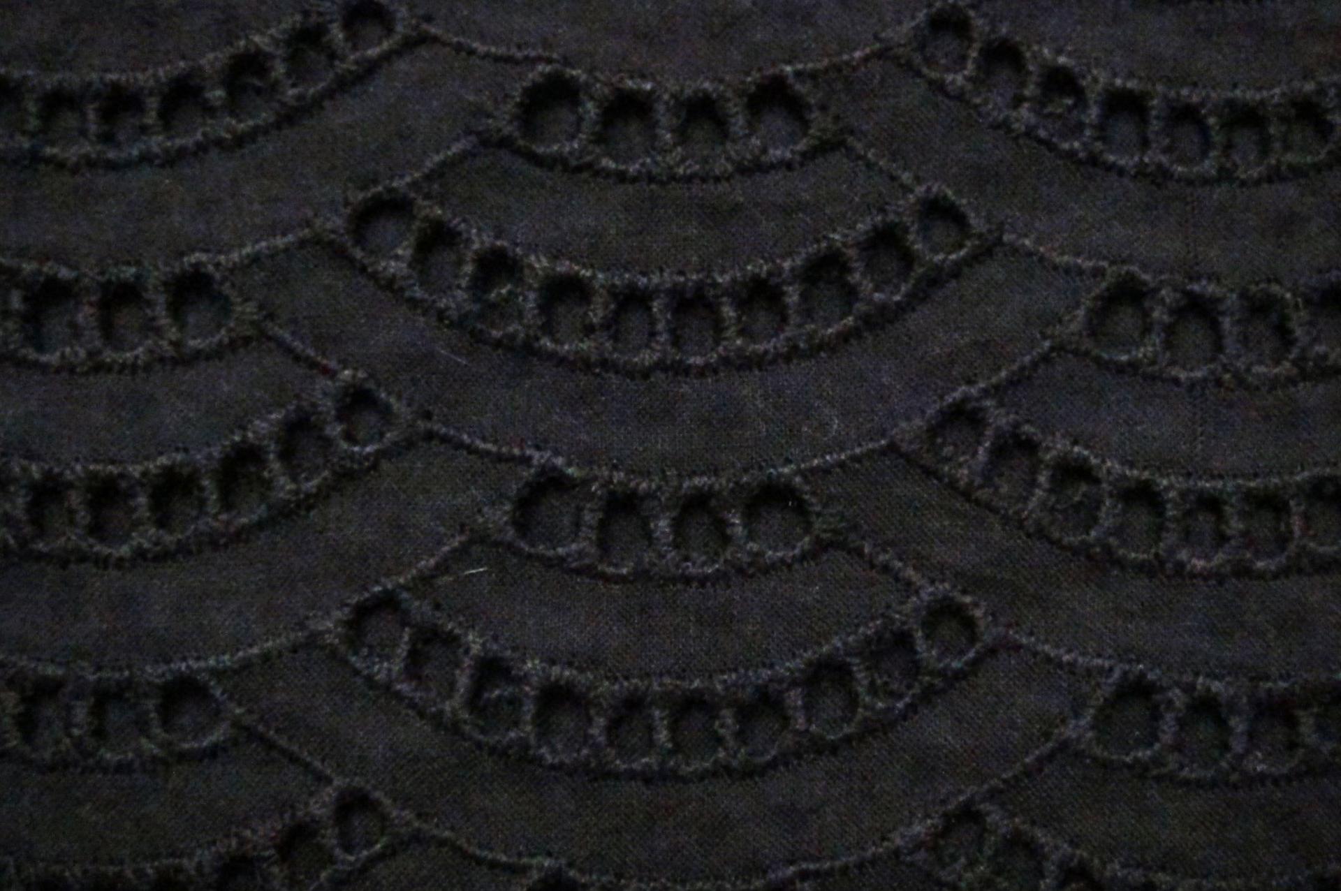 Cotton Eyelet in Black2